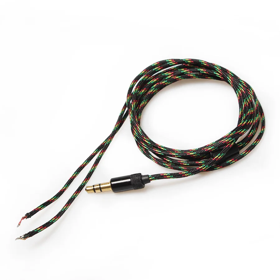 Кабель для наушников с позолоченными контактами 6 цветов в наличии|headphone cable diy|cable