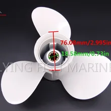 Пропеллер из алюминиевого сплава 9 7/8x12-F для Yamaha 20hp 25hp 30hp подвесной мотор 664-45954-00-EL 9 7/8x12-F