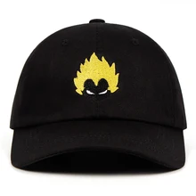 Dragon Ball Z Супер Saiyan папа шляпа вышивка бейсболки черные Хлопковые бейсболки шапки мужские и женские Garros
