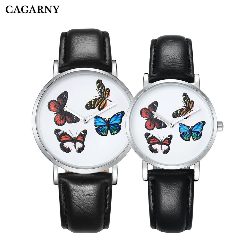 Cagarny пара влюбленных часы из нержавеющей стали сетки браслет часы для женщин ультра тонкий DW стиль водонепроницаемые мужские кварцевые