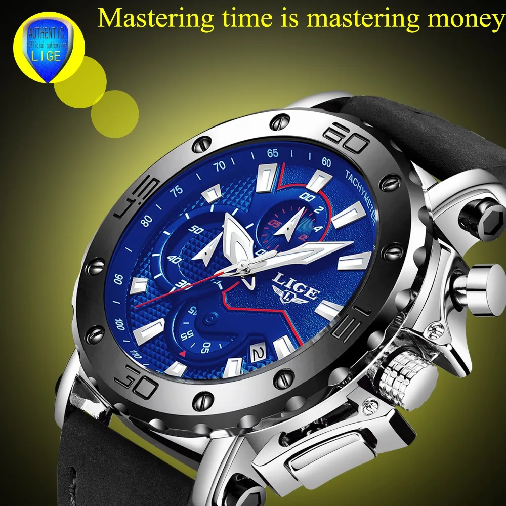 

2019 Latest High-end Strongest Hardened Glass Most Sports Fashion New Imported Machine Core Quartz Men's Watch