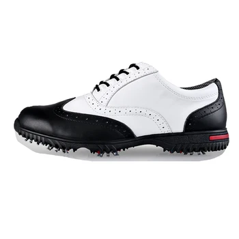 

Brand PGM Genuine Leather Mens Tour 360 Out-Dry Waterproof Spiked Golf Sports Shoes Pro Tour Steady Spikes Sneakers XZ042/39