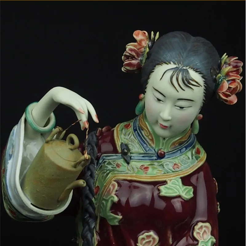 Arte pintada clássica figura feminina estátua de