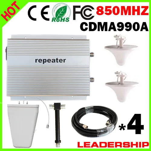 

Cover 600m2 Home Use CDMA990A CDMA 850mhz 2Watt cellular mobile/cell phone signal repeater booster amplifier detector antennas