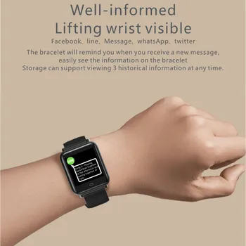 

1.3 Inch HD Touch Screen Blood Pressure Heart Rate Monitor Smart Watch IP67 Waterproof Sport Fitness Watch Men Women Smartwatch