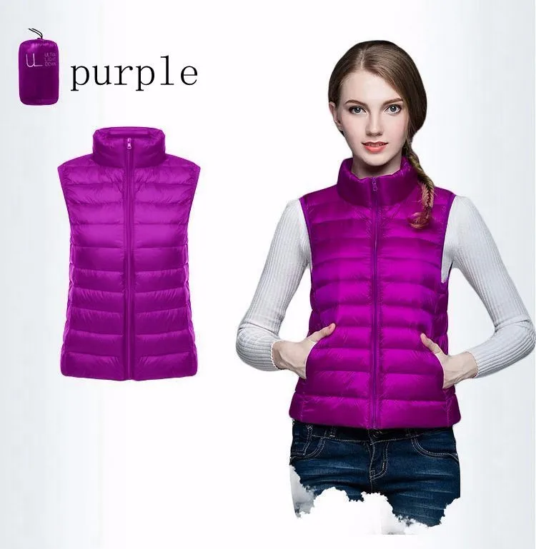 NewBang Brand Women Sleeveless Womens Ultra Light Down Vests Slim Jacket Girl Gilet Plus Lightweight Windproof Warm Waistcoat