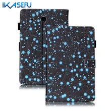 IKASEFU Painting PU Leather Cover For Samsung Galaxy Tab E 9.6 inch Coque Fundas TPU Back Case For Samsung Galaxy Tab E 9.6 T560