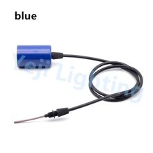 Дизайн синий E27 Edison ретро Красочный держатель лампы с кабелем провода и сцепление на потолке для Люстра аксессуары к осветительным приборам