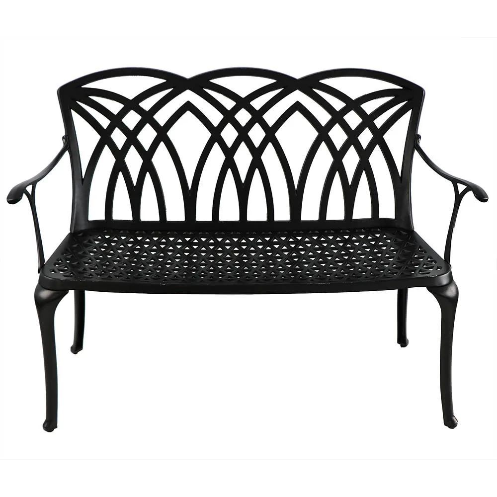 

Cast aluminum Garden bench black color