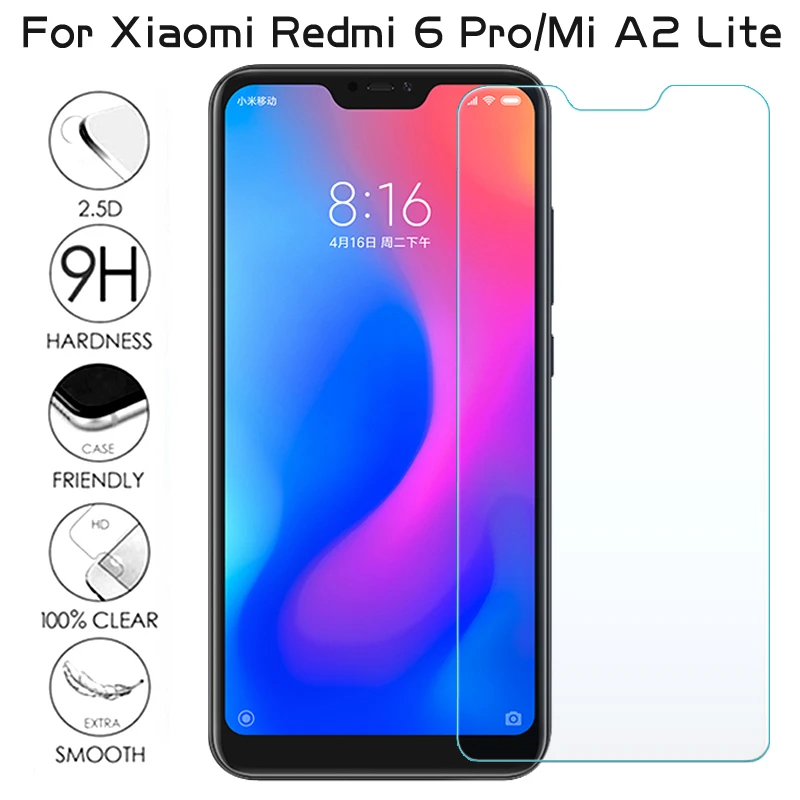 Закаленное стекло 9h для xiaomi redmi 6 pro mi A2 lite Экран протектор xio xao a2 Защитные пленки