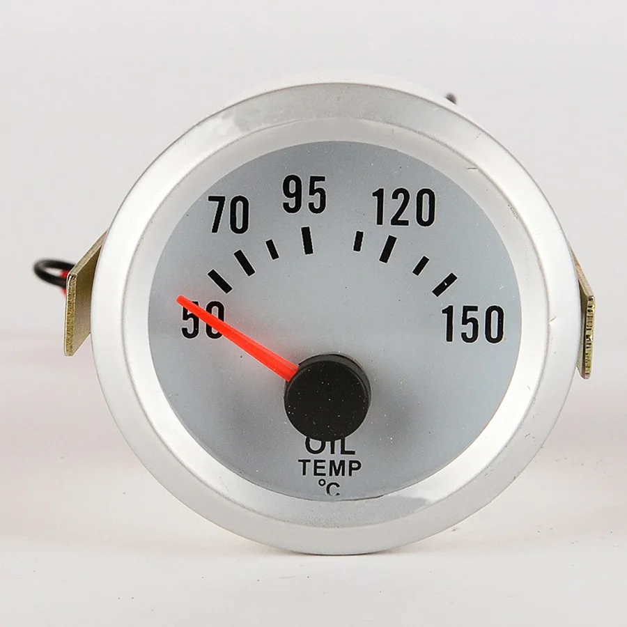 12V Motorcycle Oil Temperature Gauge 52MM Oil Temp Guage With sensor