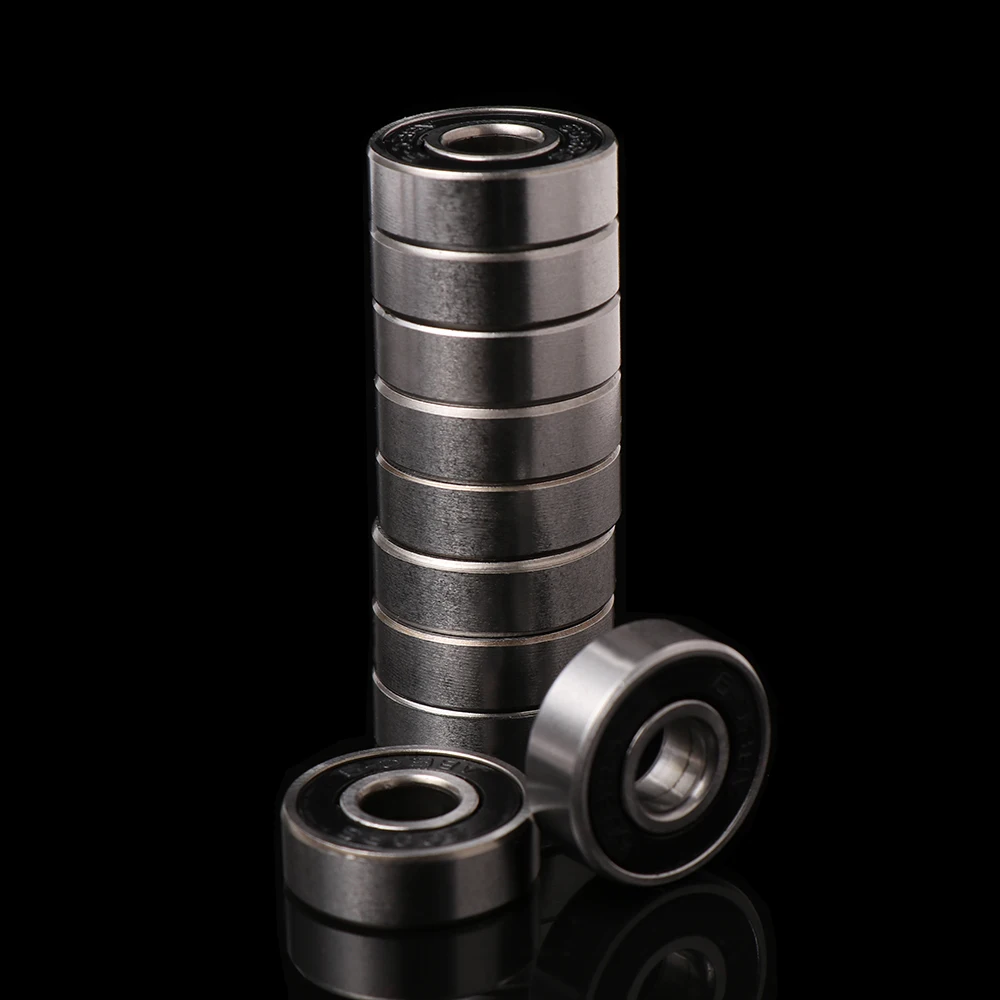 Ball Bearings 10 Pieces 608RS Double Shielded Miniature High-carbon Steel Single Row 8x22x7 MM