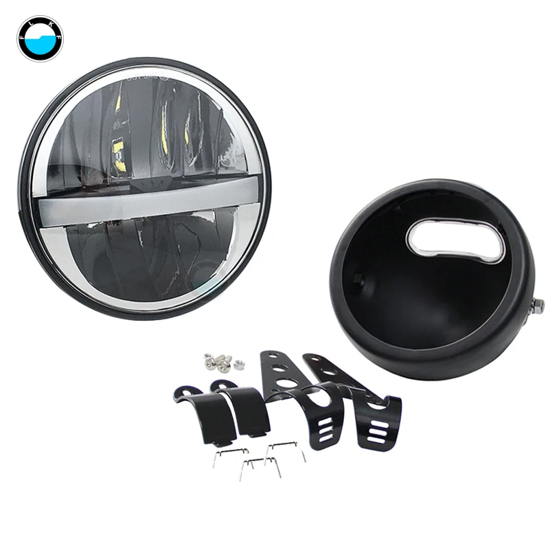 5 75 светодиодный мовая светодиодная круглая мотоциклетная фара для Wide Glide XL1200X FXDX