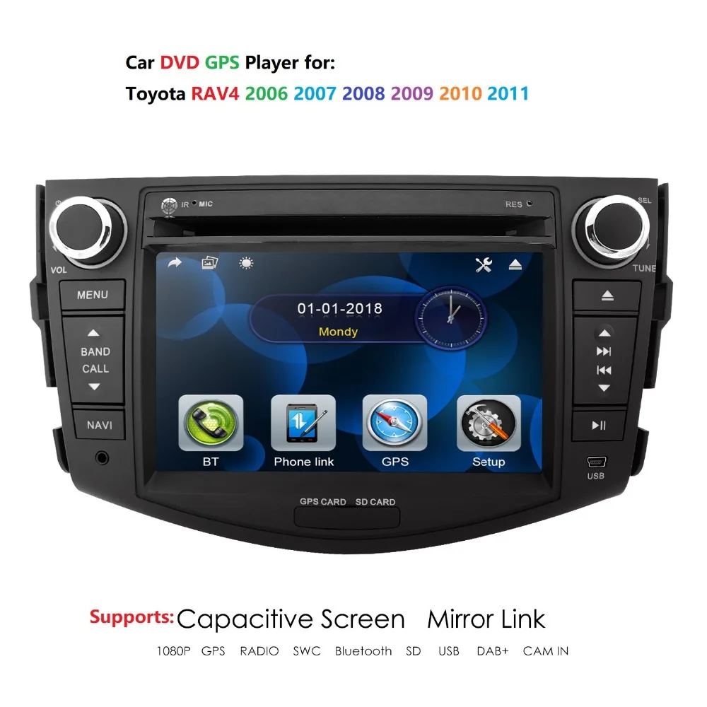 

Car DVD Radio Player multimedia GPS Navigation for Toyota rav 4 RAV4 2006 2007 2008 2009 2010 2011 2012 Audio Stereo RDS Camera