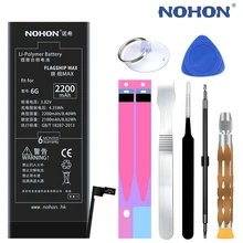 NOHON Rechargeable Battery for iPhone 6 Accumulator Li-Polymer Battery for Phone 2200mAh Max Capacity with Repair Tools Kit.