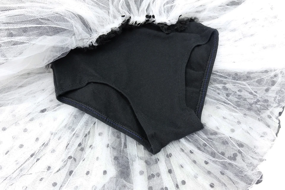 2018 Wave Point Ballet Tutu Dress For Girls Children Dancing Clothes Gymnastic Dress Stage Leotards Costumes Cotton Spandex 2522 crotch