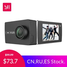 YI Lite Action Camera 16MP Real 4K Sports Camera with Built-in WIFI 2 Inch LCD Screen 150 Degree Wide Angle Lens Black