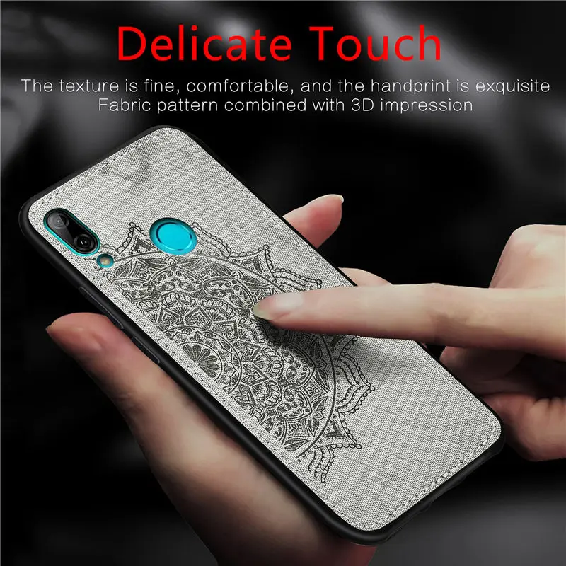 

Fabric phone case for Huawei Y7 2019/Y7 Prime 2019 new good quality TPU Protective back cover