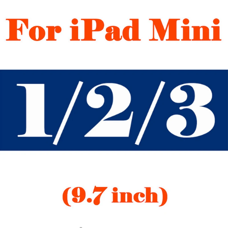 Защитный Стекло на стене для iPad Mini, для детей 1, 2, 3, 4, 5, 6 лет Pro 9,7 7,9 10,5 закалённое защитное стекло айпад Экран протектор A1954 A1893 с уровнем твердости 9 H - Цвет: For iPad Mini 1 2 3