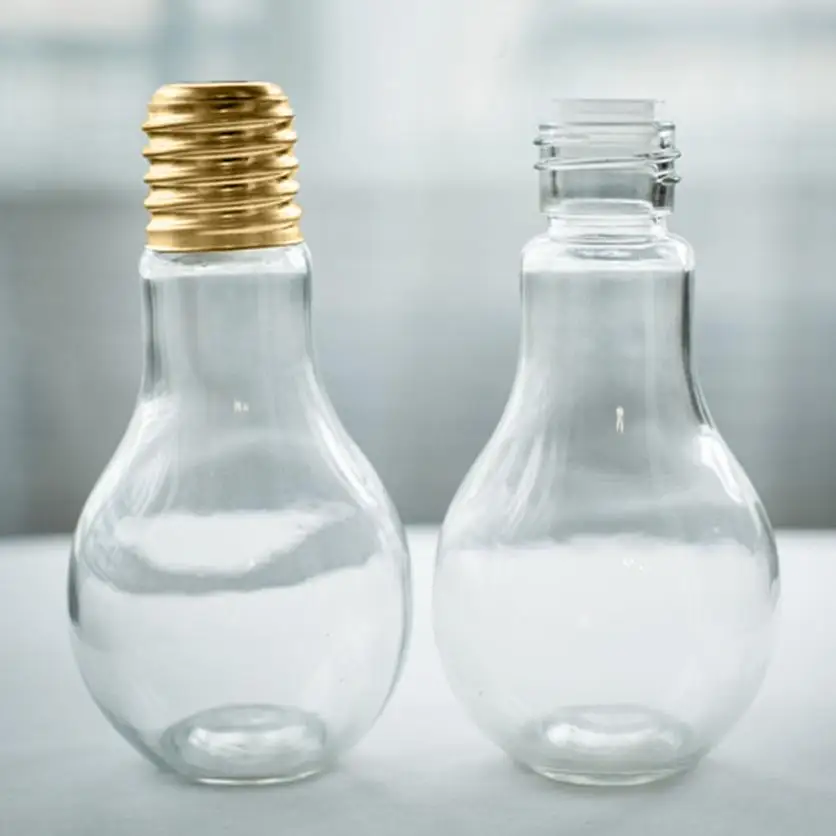 

bottle for water light bulb bottle Summer Water Bulb Brief Cute Milk Juice Light Bulbs Leak-proof 041425