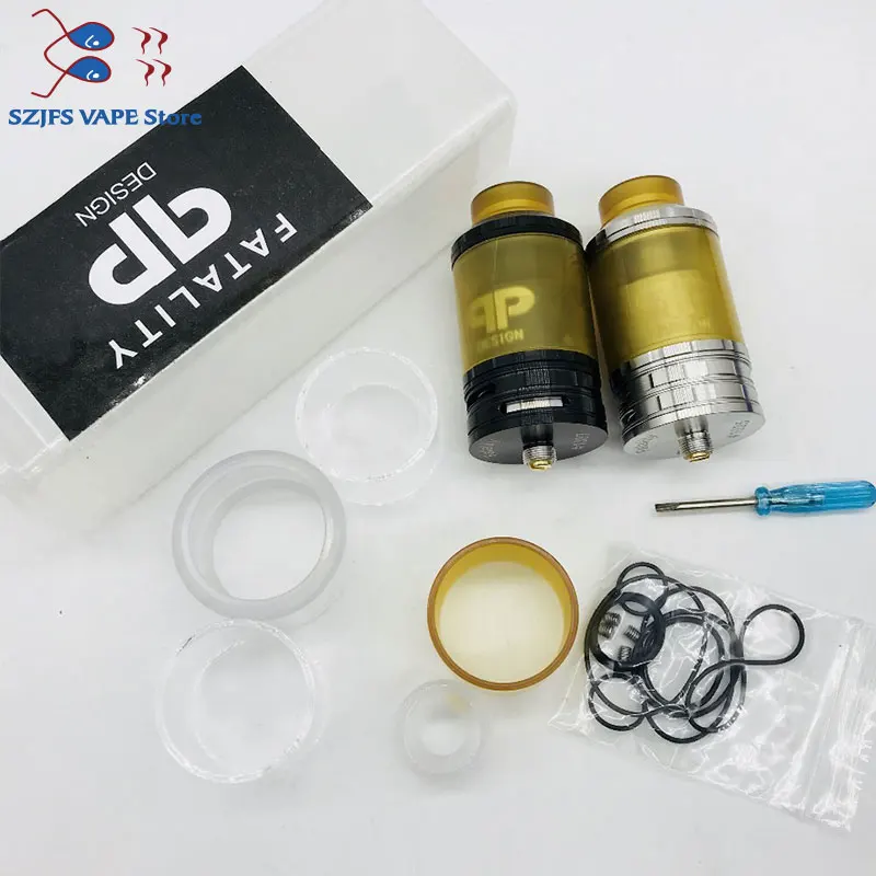 

Fatality RTA 8ml capacity 29mm oil Dtorage atomizer qp RTA dual inlet flow replaceable design tank atomizer vs QP juggernode RTA