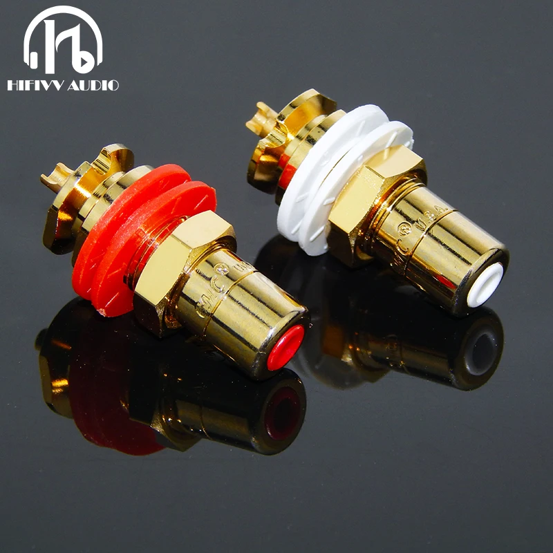 

hifi cmc 816u Amplifier of gold-plated RCA socket connector for amp CD player RCA Jack