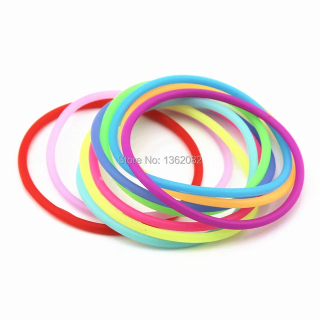 Silicone Rubber Charm Bracelet | Silicone Bracelets Wholesale - 15pcs Color  Wholesale - Aliexpress