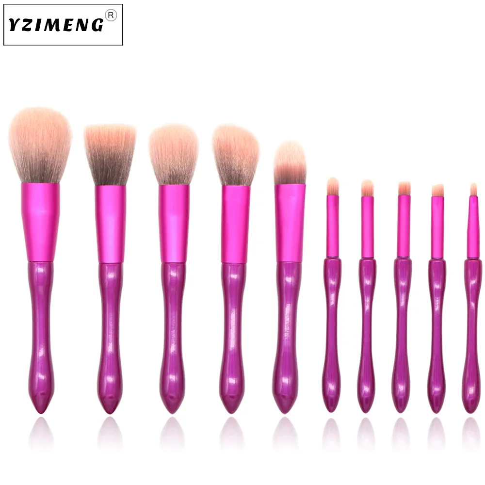 

High quality 10pcs top grade Makeup Brushes Set Powder Foundation Eyeshadow Eyeliner Lip Contour Concealer Brush tool