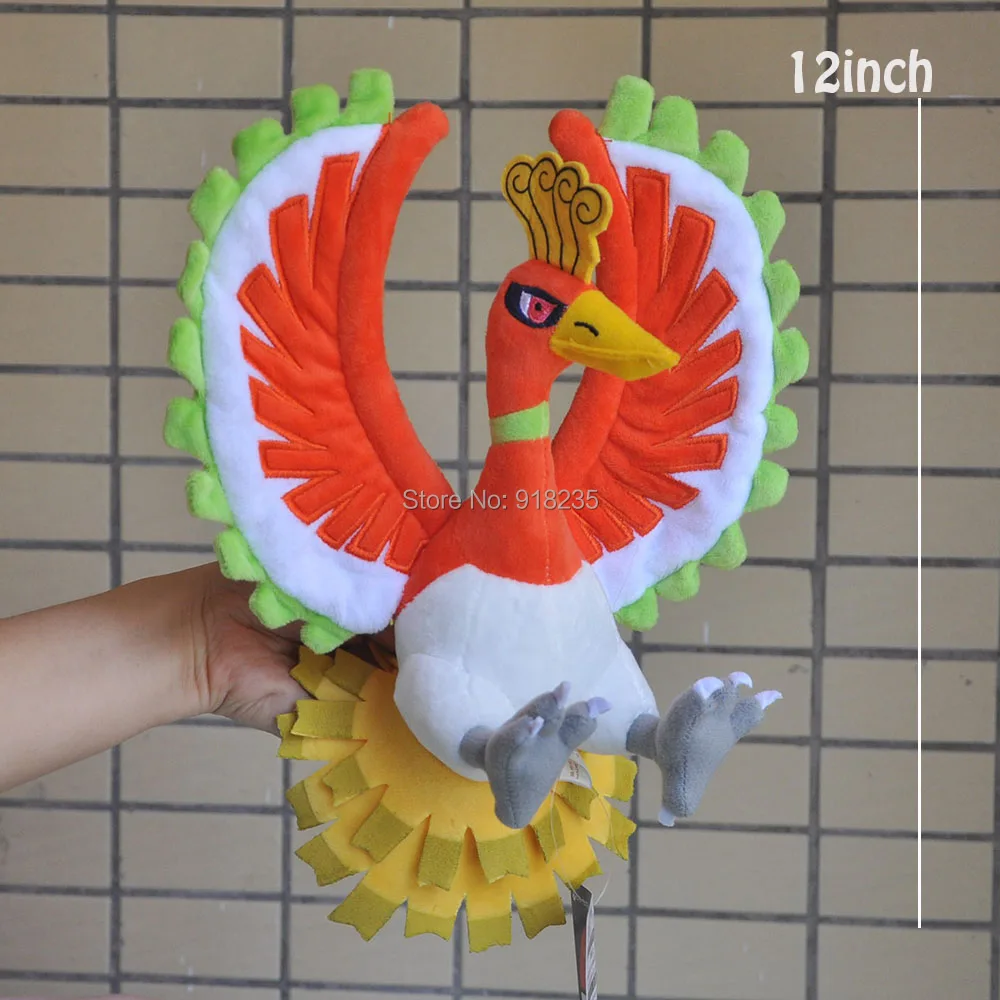 2 стиля Сияющие Ho-Oh 1" для аниме Мультяшные Куклы Мягкие лучшие подарки плюшевые куклы набивные игрушки в розницу