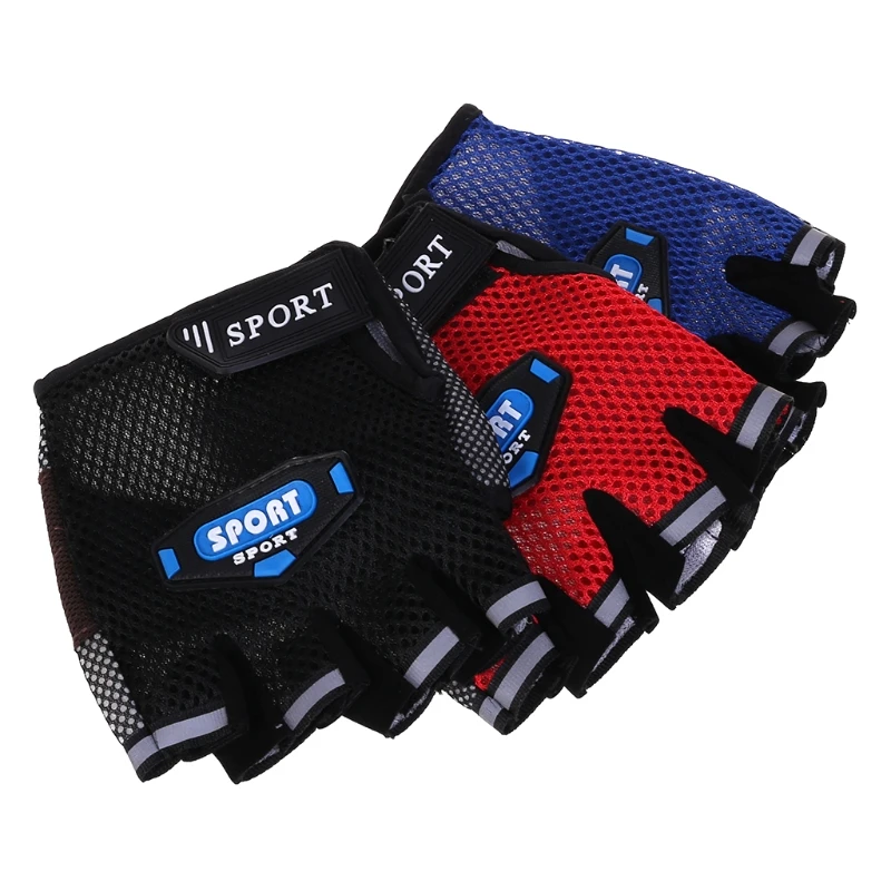 

Cycling Gloves Outdoor Sports Summer Non Slip Breathable Half Finger Mitten MTB