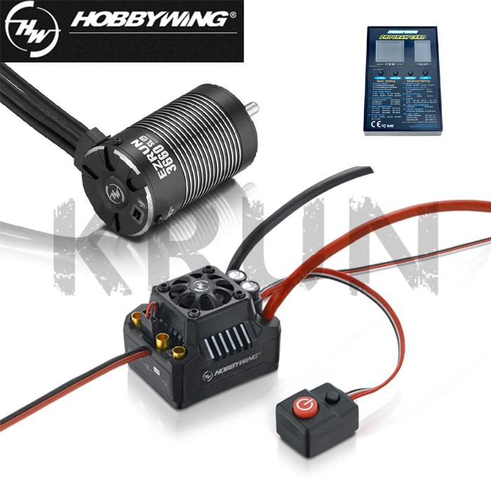 Комплект бесщеточного двигателя Hobbywing EZRUN MAX10 SCT 120A ESC + светодиодный