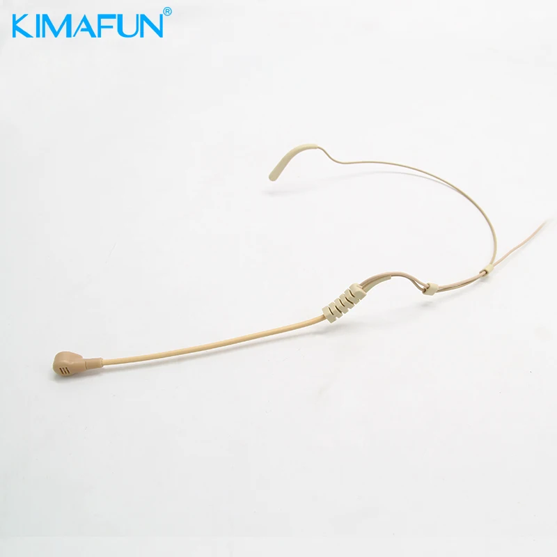 

KIMAFUN KM-4096 Dual Ear Hook Headset Head Microphone with Mini Connector for Shure Wireless Body-Pack Transmitter