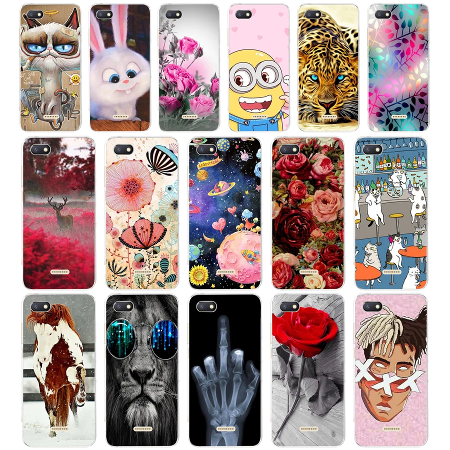 

27 Xiaomi Redmi 6A case silicone cover 5.45" TPU Cartoon case on for Xiaomi redmi 6a redmi6a coque fundas phone bumper housing