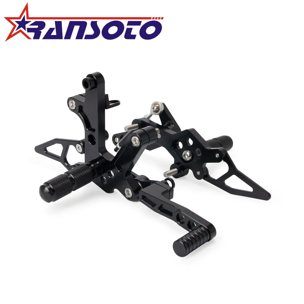

RANSOTO Brand new Adjustable Full CNC aluminum Motorcycle Rearsets Rear Set For Kawasaki ninja400 2018-2019,z400 2019