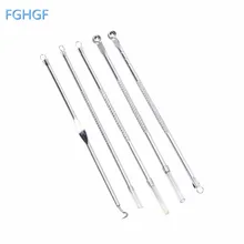 Горячая Распродажа, серебро, 5 шт./партия, средство для устранения черных точек из нержавеющей стали, удаление акне, прыщи, уход за кожей лица