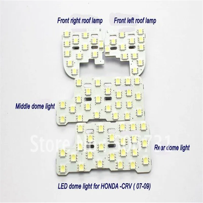 FSYLX led dome light for HONDA CRV 2007-2009 5050 led interior dome light reading light 4pcs/set FSYLX led dome light for HONDA CRV 2007-2009 5050 led interior dome light reading light 4pcs/set