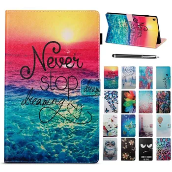 

XSKEMP Amazon Kindle Paperwhite 4 2018 (10th Generation-2018) Fold Case Cover PU Leather Slim Shockproof Print Protective Stand