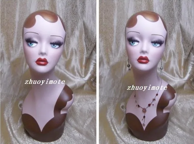 

High quality vintage Mannequin dummy Head Bust, Wig Hat Jewelry Display,mannequin female