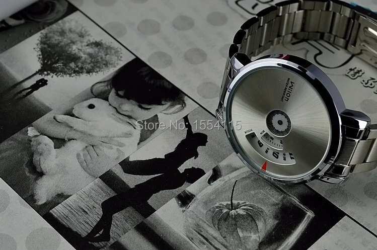 100 шт./лот Лидер продаж бренд HK Wilon Марка Для мужчин Нержавеющая сталь наручные часы Бизнес часы Подарочные часы продвижение