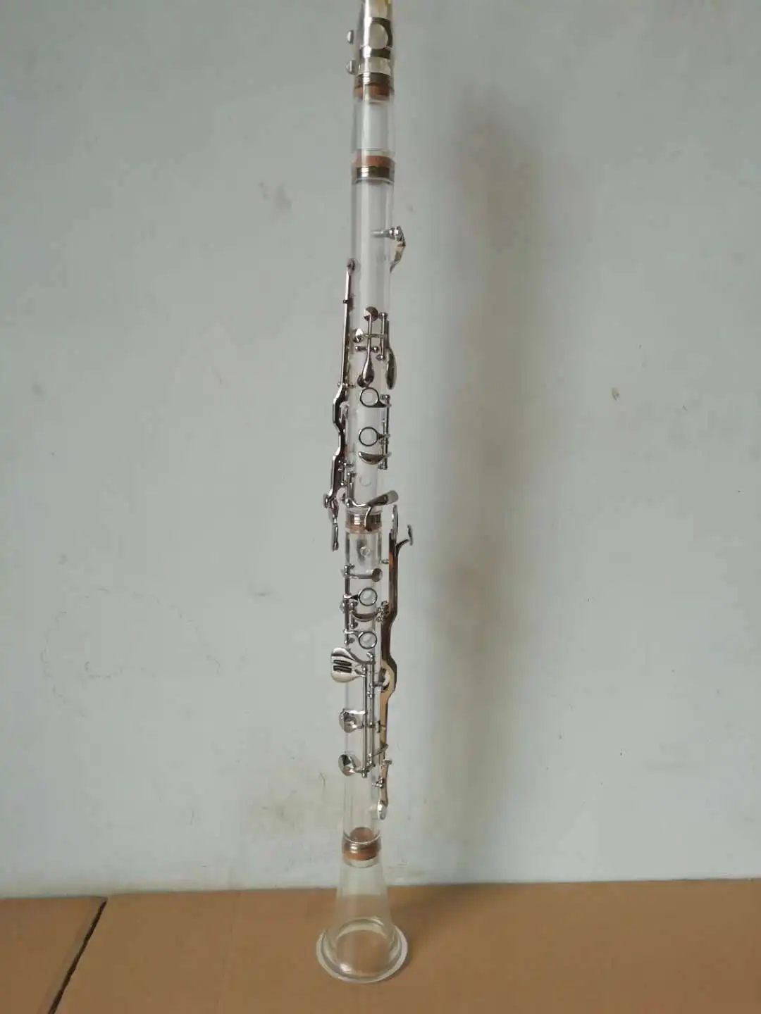 

2019 New Clarinet with Cases G Tone 18 Keys Plexiglass Nickel Plating Good Sound