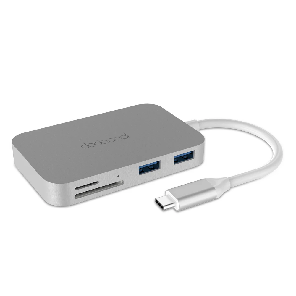 Dodocool 7 в 1 USB C USB-C концентратор с Тип C Мощность доставки 4 К видео HDMI USB концентратор для MacBook Pro samsung Galaxy S9 концентратор сплиттеры 3.0