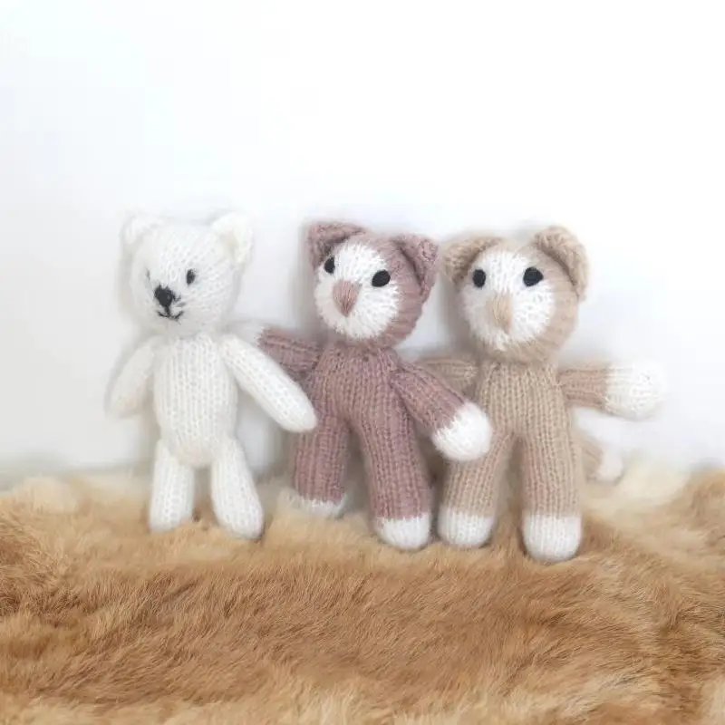 Винтажные игрушки для новорожденных с животными мультяшный плюшевый мишка