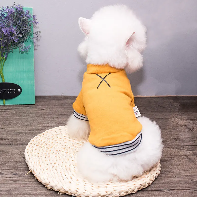 

Spring Puppy Cotton Sweater Pet Dog Clothes for Small Dogs Pets Clothing Chihuahua Tshirt Yorkshire Apparel Pug Costume