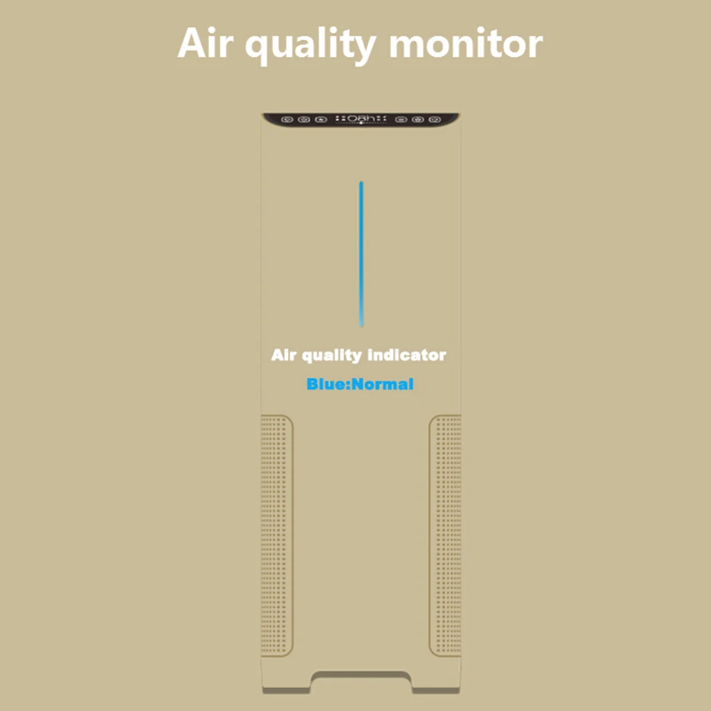 

Intelligent professional Negative ion air purifier with high efficient Hepa and activated carbon filter for air refreshing