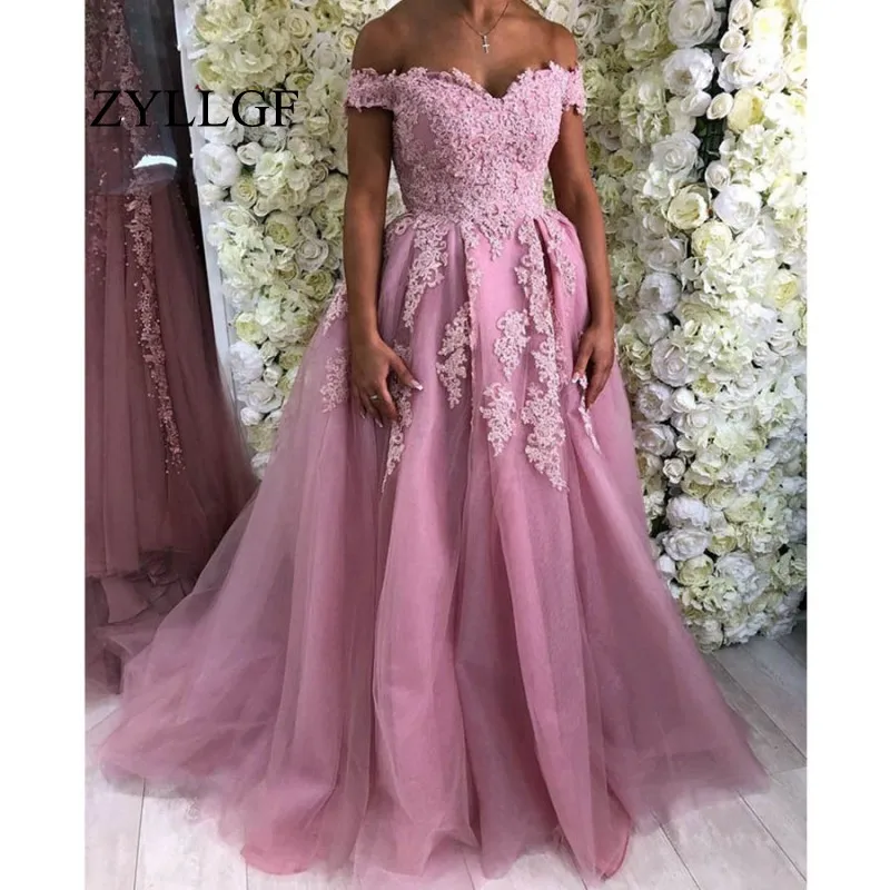 ZYLLGF Lange Saudi Arabië Moeder Dress 2019 A-lijn Sweetheart Off Shoulder Lace Applique Dames Wedding Party Gown RS117 ZYLLGF Lange Saudi Arabië Moeder Dress 2019 A-lijn Sweetheart Off Shoulder Lace Applique Dames Wedding Party Gown RS117