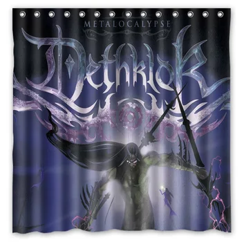 

Dethklok Shower Curtain Bath Curtains Waterproof Mildew Resistant Polyester Bathroom Curtain With Hooks 180*180cm
