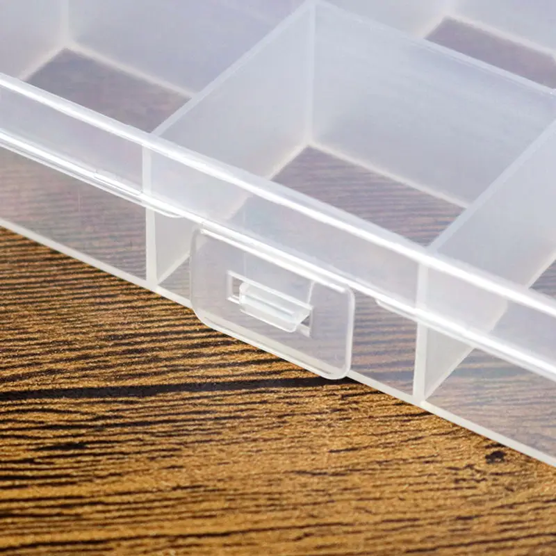 New 8 Grids Jewelry Nail Art Beads Tool Adjustable Transparent Organizer Storage Box Best Gift 2019