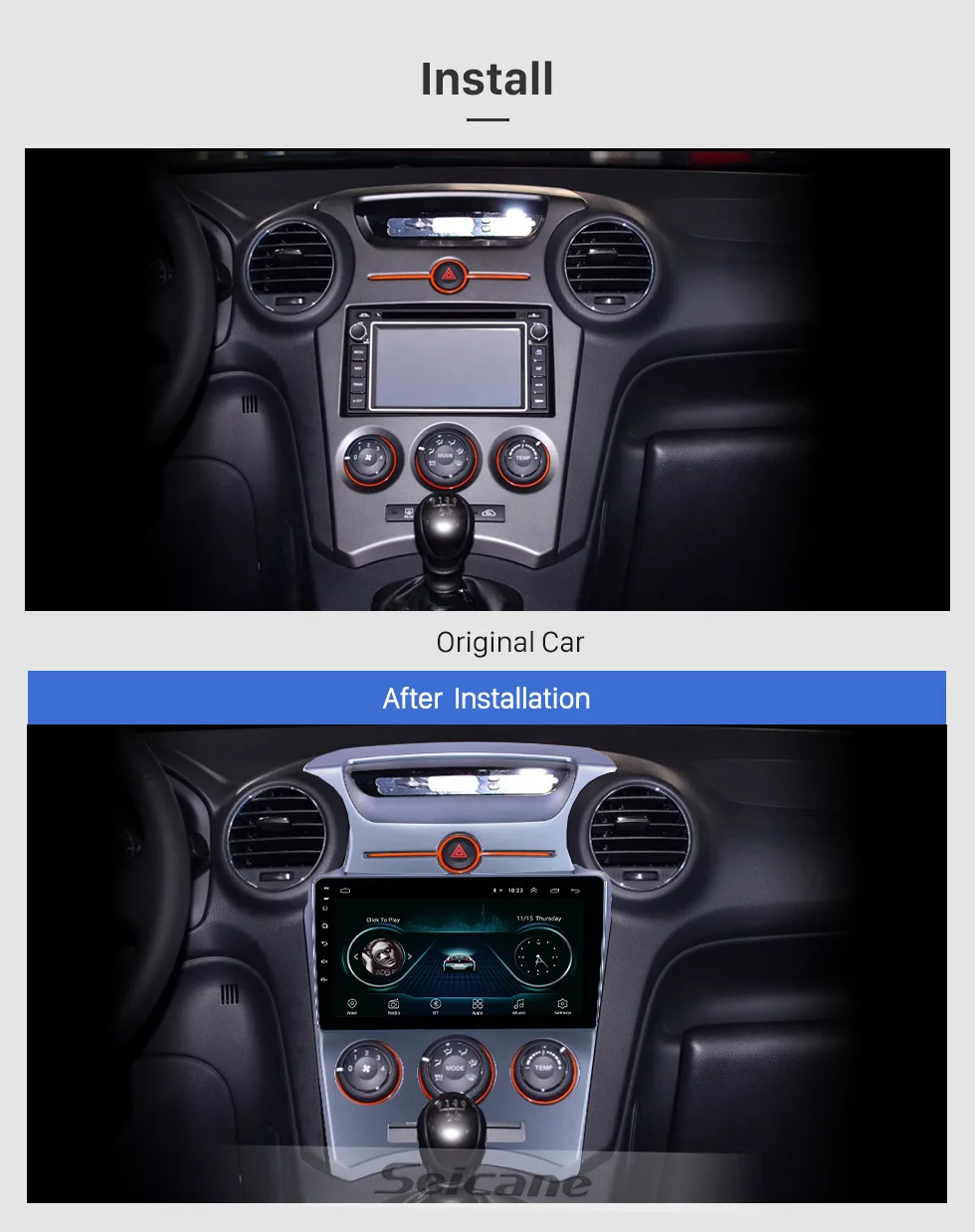 Top Seicane 2din Android 8.1 Car Radio GPS Multimedia Player for 2007 2008 2009-2012 Kia Carens Manual A/C support DVR Rear camera 1 Top Seicane 2din Android 8.1 Car Radio GPS Multimedia Player for 2007 2008 2009-2012 Kia Carens Manual A/C support DVR Rear camera 1