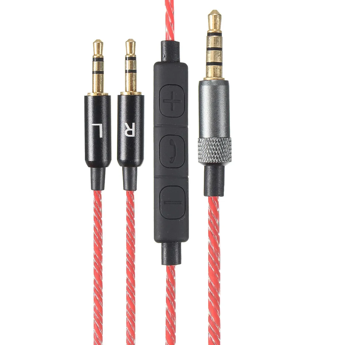  Nylon Flessione del Rimontaggio di trasporto 1.2 m Cavo Audio Con Il Mic Per Il Sol Republic Master