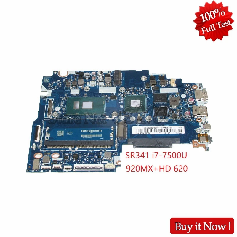 

NOKOTION CIUYA YB SA SB SD LA-E541P Laptop motherboard For Lenovo ideapad 320S Main Board SR341 i7-7500U 920MX GMA HD